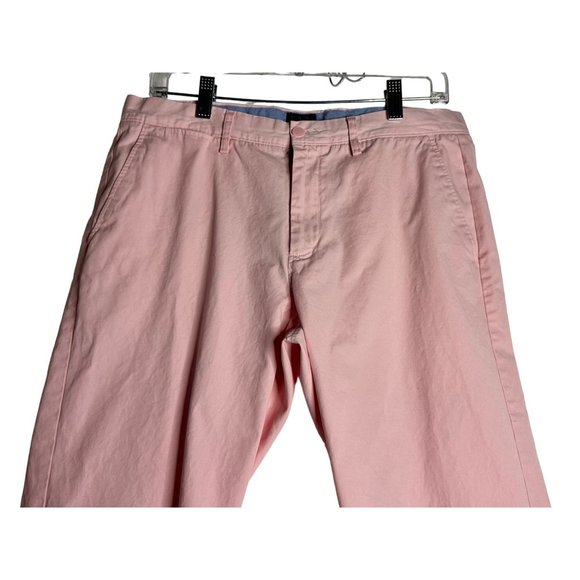 J. Crew Sutton Pink Casual Summerweight Chino Pants Mens 33x32 - Picture 2 of 6